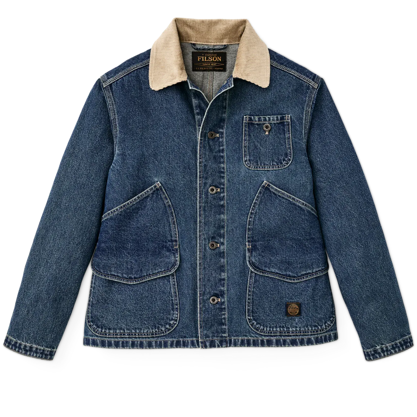 Filson Jackets 11-oz. Denim Outfitter Jacket in Light Indigo