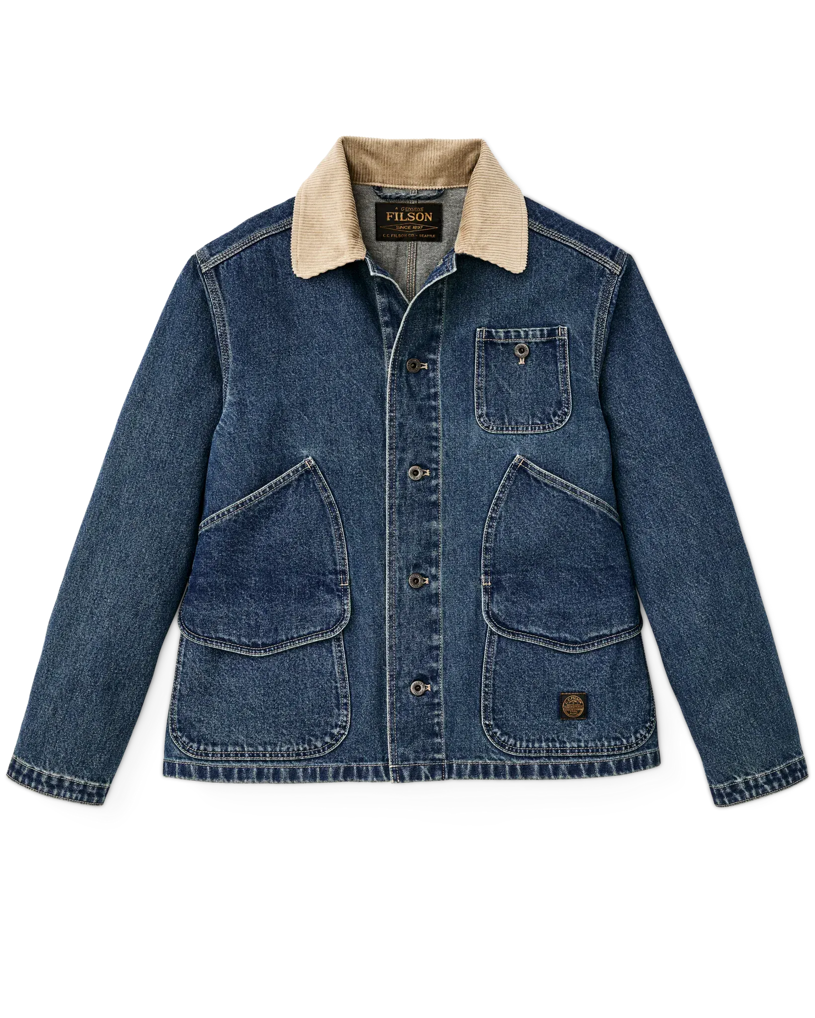 Filson Jackets 11-oz. Denim Outfitter Jacket in Light Indigo