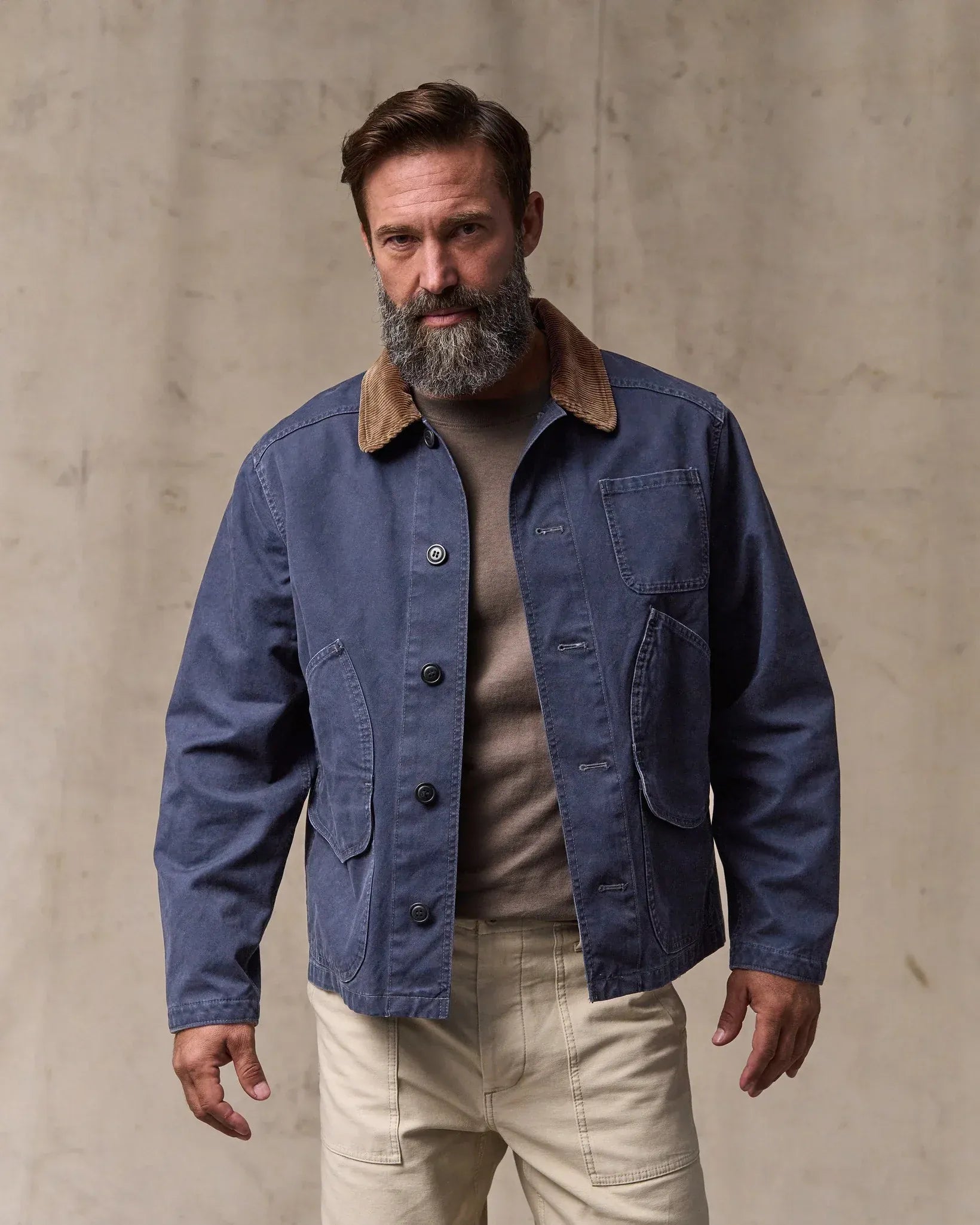 Filson Jackets Canvas Outfitter Jacket in Blue Mussel