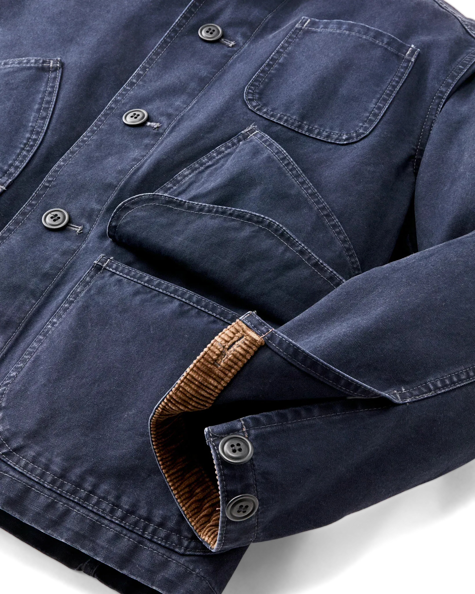 Filson Jackets Canvas Outfitter Jacket in Blue Mussel