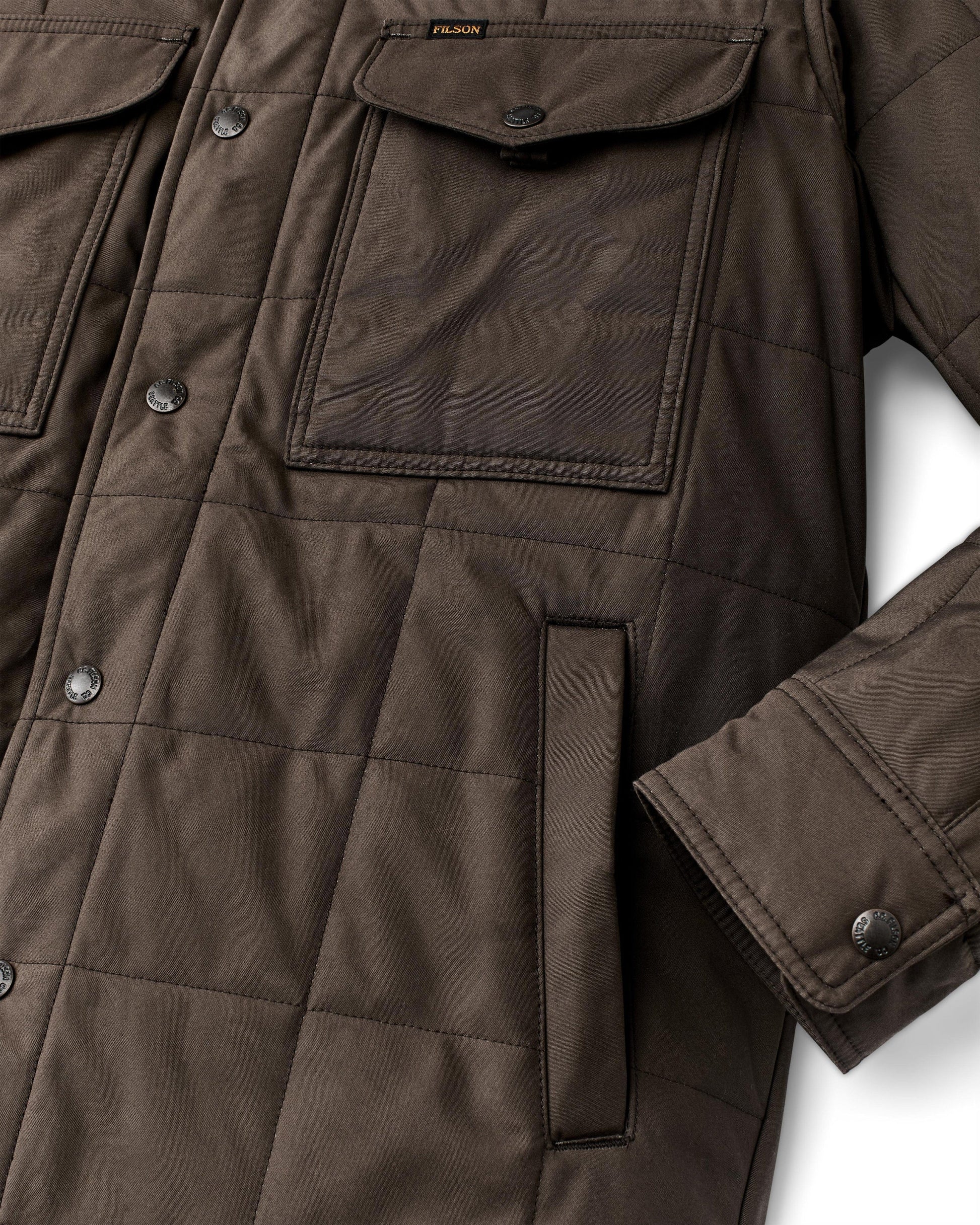 Filson Jackets Cover Cloth Quilted Jac-shirt