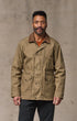 Filson Jackets Dry Wax Mile Marker Coat in Dark Beige