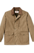 Filson Jackets Dry Wax Mile Marker Coat in Dark Beige