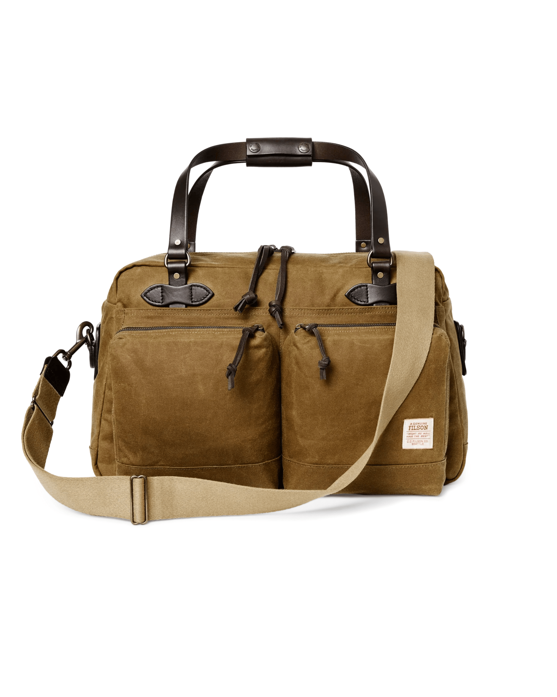 Filson Luggage DARK TAN 48 Hour Tin Cloth Duffle Bag