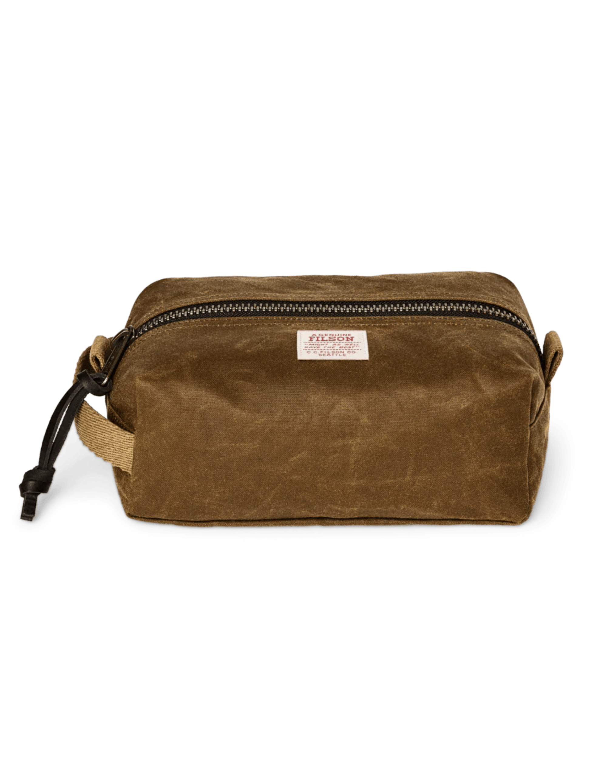 Filson Luggage DARK TAN Tin Cloth Travel Kit