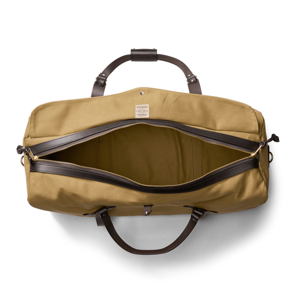 Filson Luggage Large Rugged Twill Duffel Bag- Tan