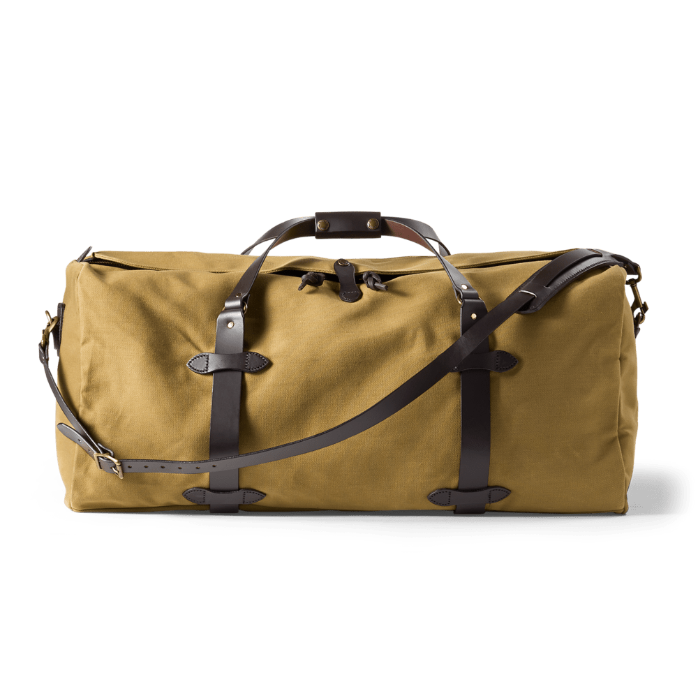 Filson Luggage Large Rugged Twill Duffel Bag- Tan