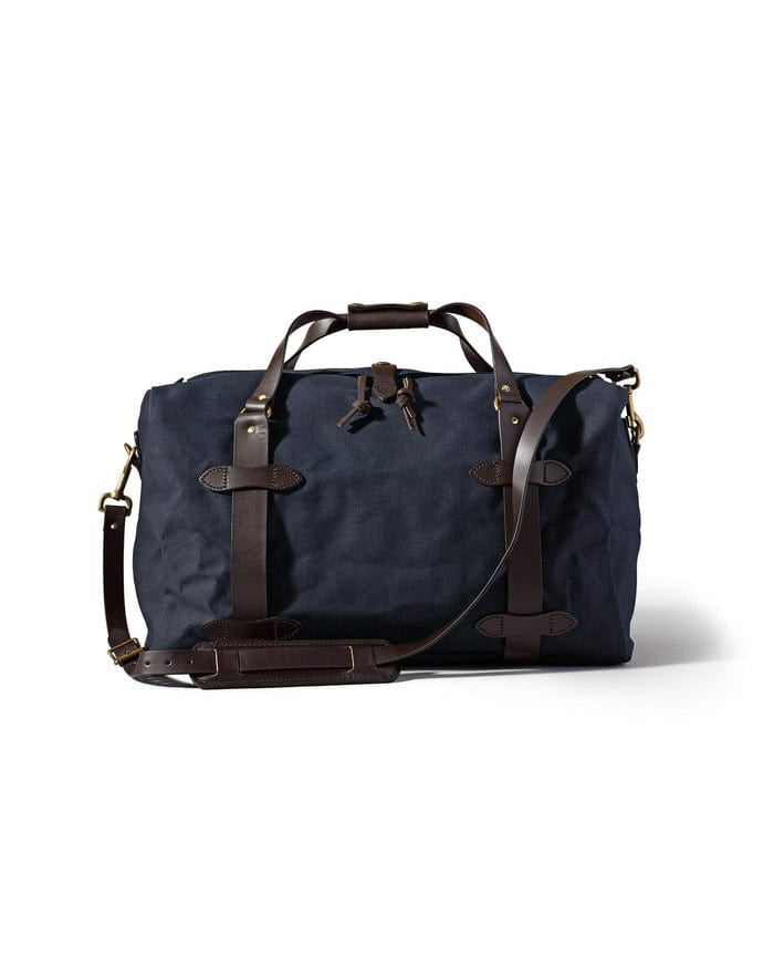 Filson Luggage Medium Rugged Twill Duffle- Navy