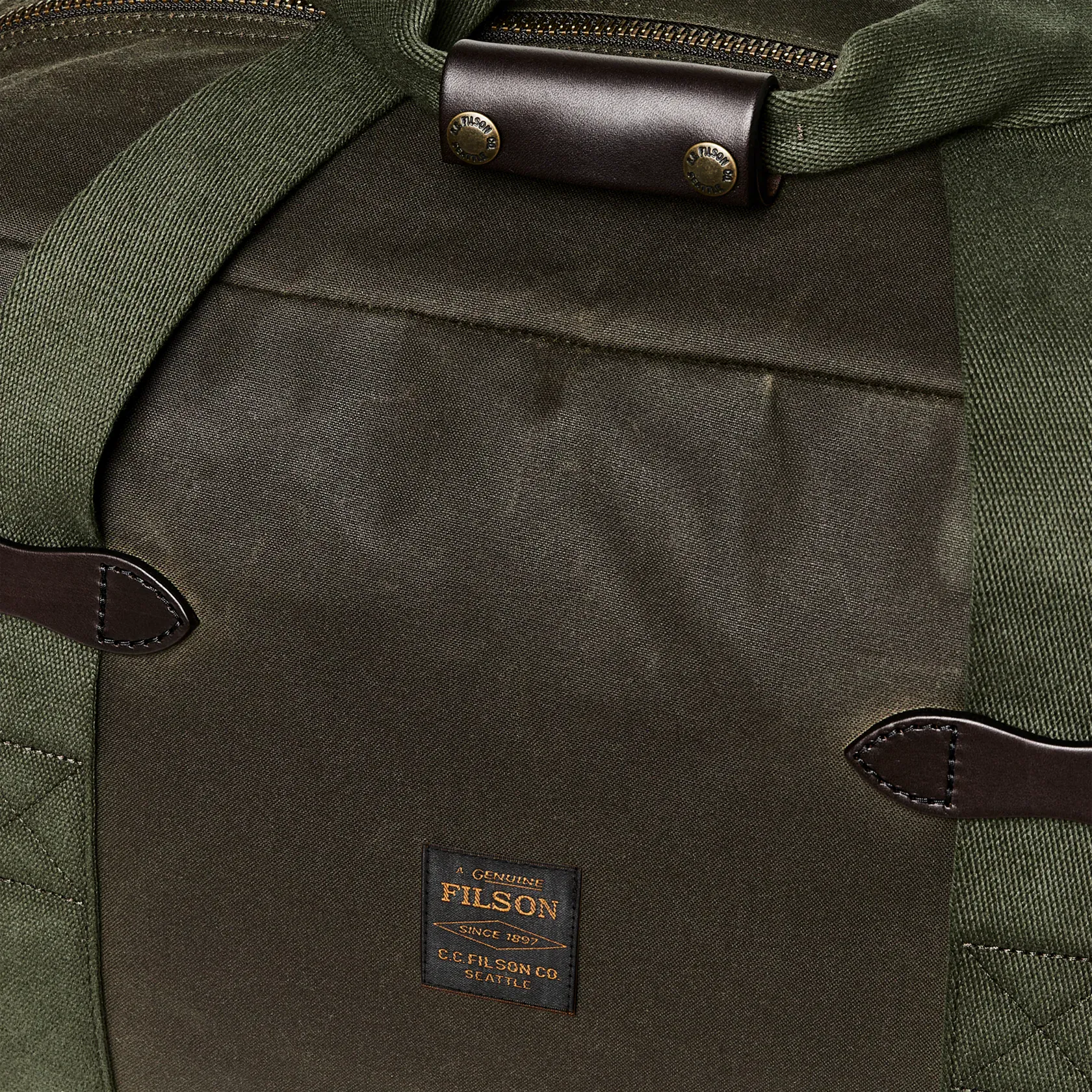 Filson Luggage OTTER GREEN Medium Tin Cloth Duffle Bag