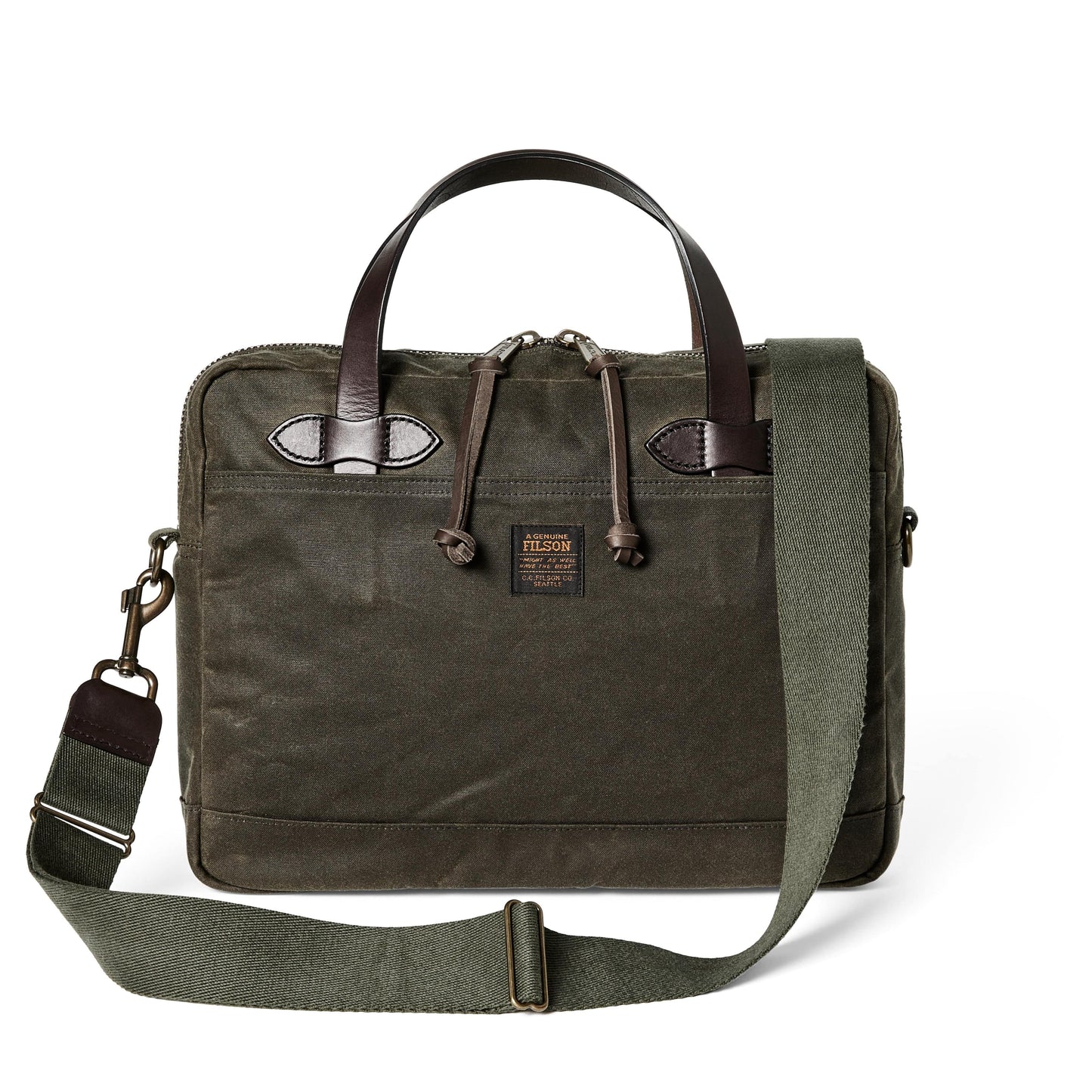 Filson Luggage Otter Green / OS Tin Cloth Compact Briefcase
