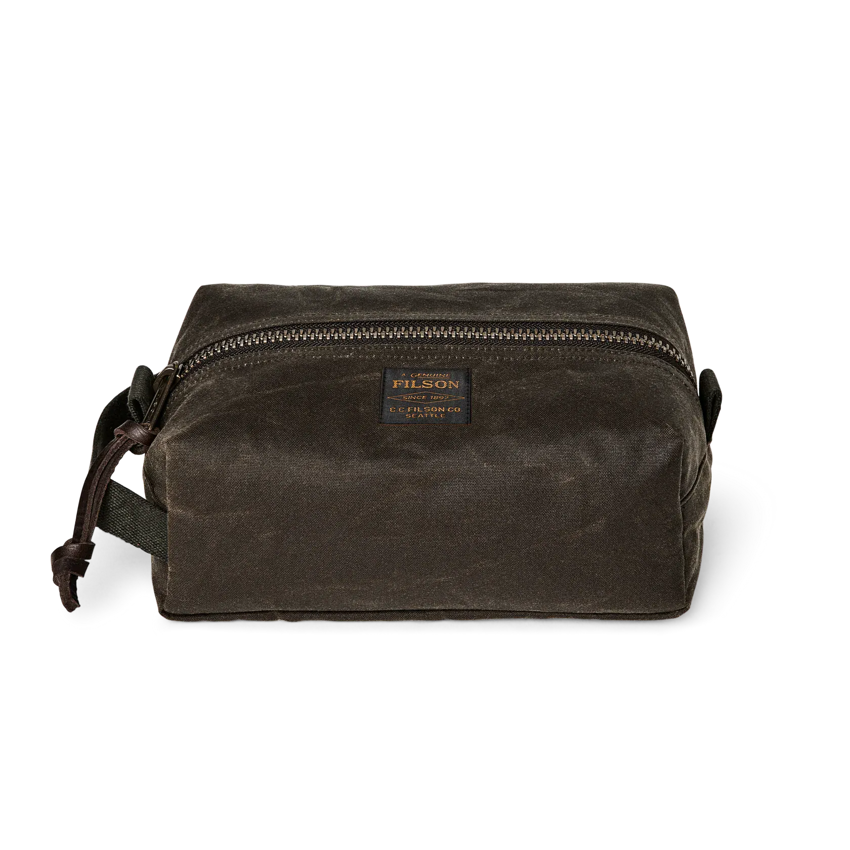 Filson Luggage OTTER GREEN Tin Cloth Dopp Kit