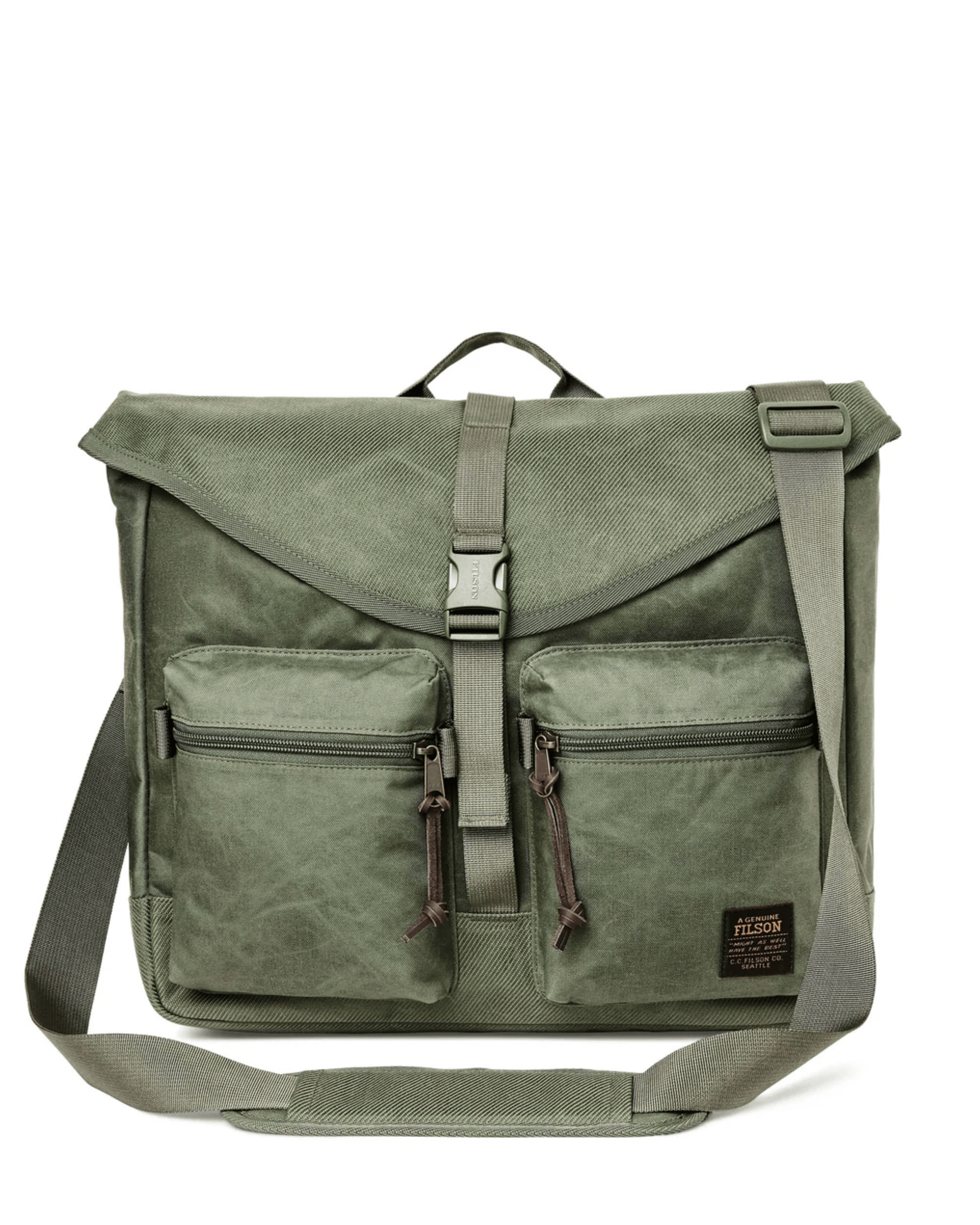 Filson Surveyor Messenger Back- Service Green – M. Dumas and Sons Filson Surveyor Messenger Back- Service Green – M. Dumas and Sons