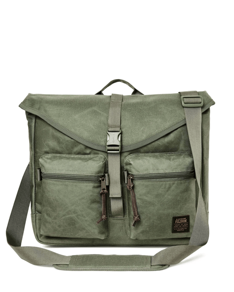 Filson Surveyor Messenger Back- Service Green – M. Dumas and Sons