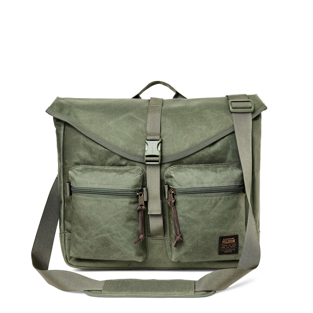 Filson Luggage Surveyor Messenger Back- Service Green