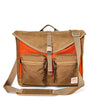 Filson Luggage Surveyor Messenger Bag- Dark Tan/Flame