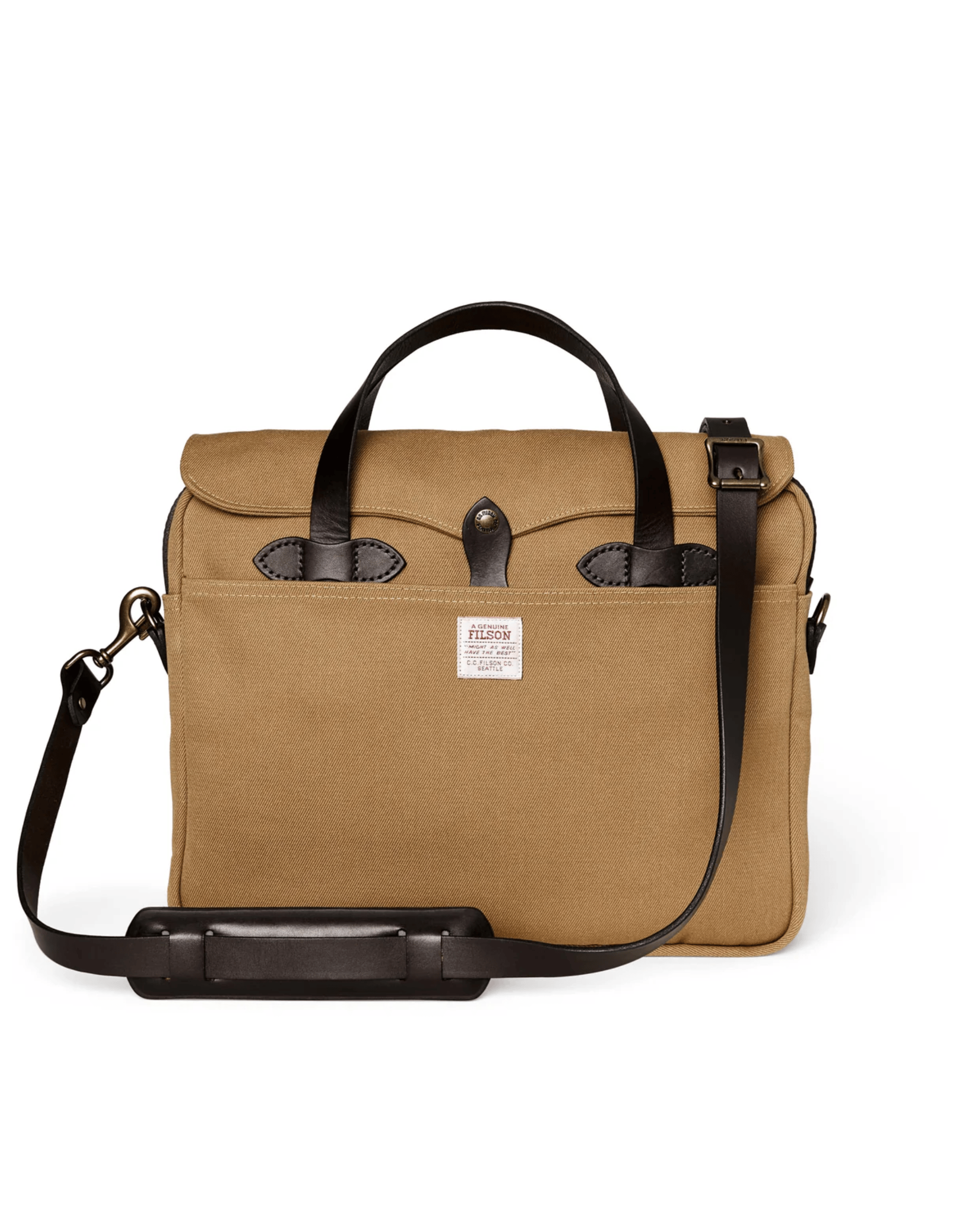 Filson Luggage TAN Rugged Twill Original Briefcase