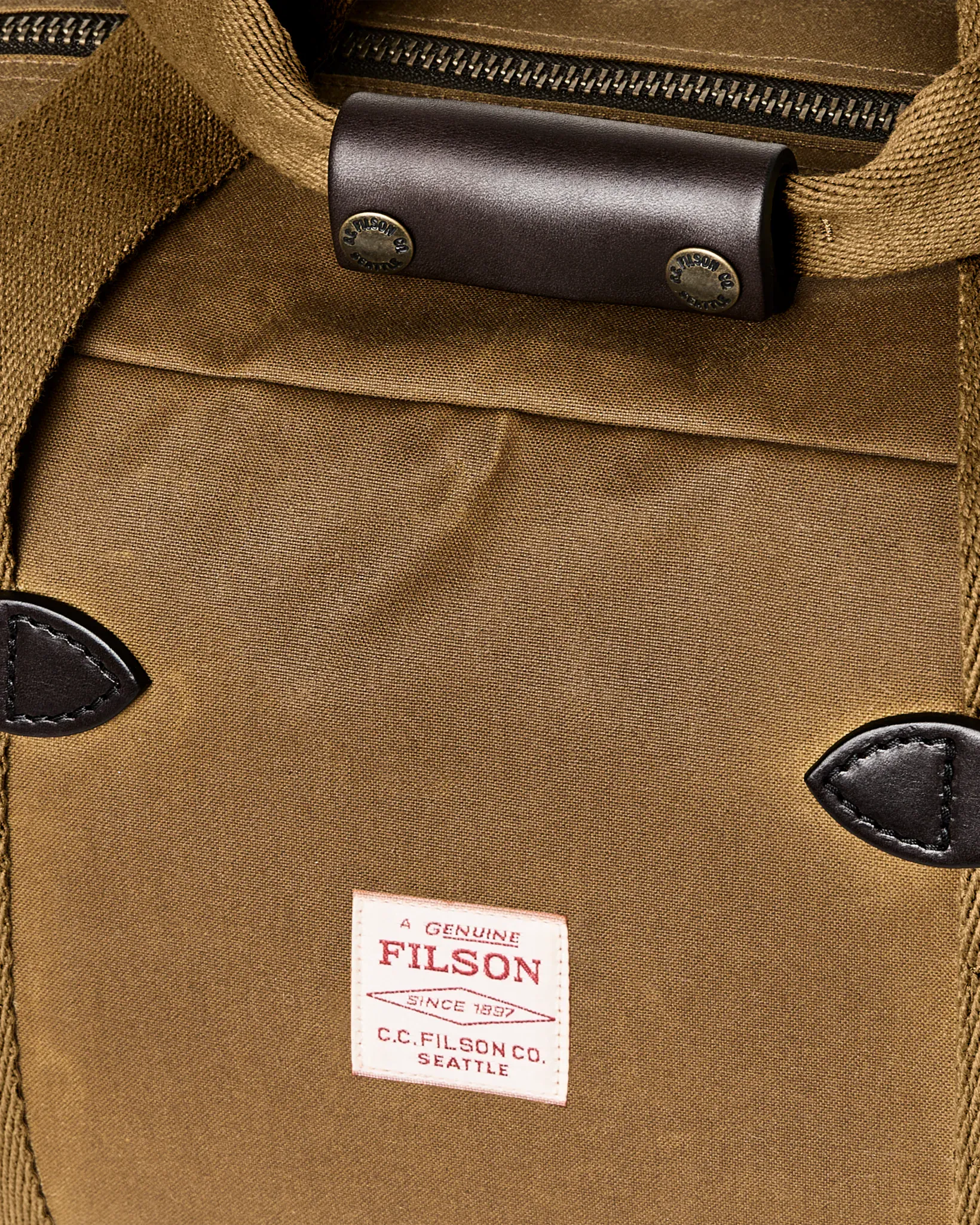 Filson Luggage TAN Small Tin Cloth Duffel Bag