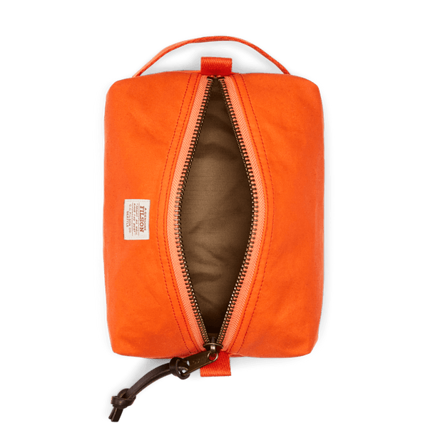 Filson Luggage Tin Cloth Travel Kit- Flame