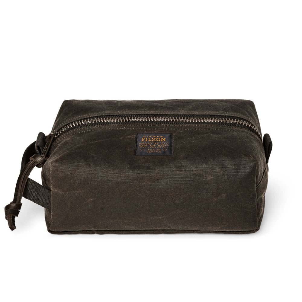 Filson Luggage Tin Cloth Travel Kit- Otter Green