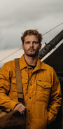 Filson Outerwear Cover Cloth Quilted Jac Shirt- Yellow Ochre
