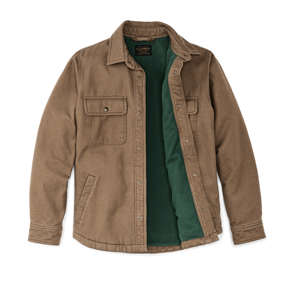 Filson Outerwear Fleece Lined Jac Shirt- Kangaroo