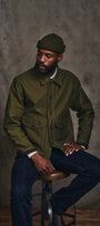 Filson Outerwear Jungle Cloth Work Jacket- Dark Olive