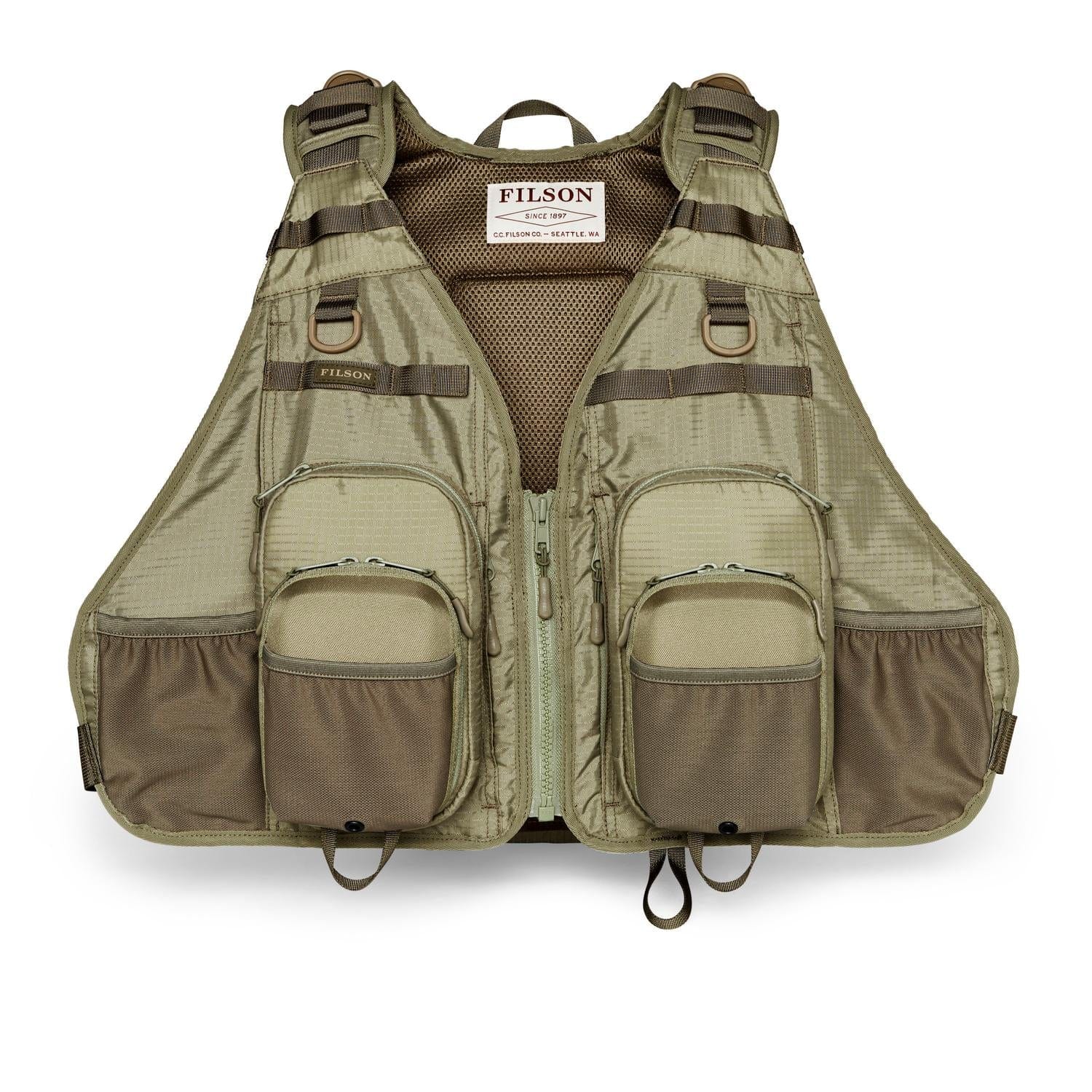 Filson Outerwear Vintage Olive / OS Fishing Guide Vest
