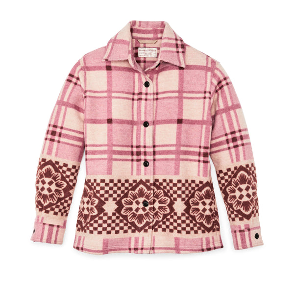 Filson Outerwear Women's Blanket Wool Overshirt- Flower Plaid