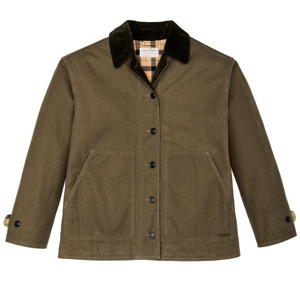 Filson Outerwear Women's Dry Tin Barn Coat- Marsh Olive