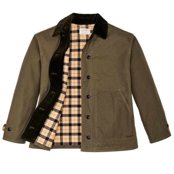 Filson Outerwear Women's Dry Tin Barn Coat- Marsh Olive