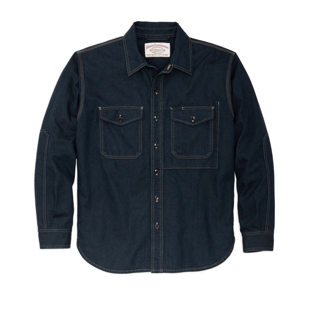 Filson Sport Shirts Denim Work Shirt