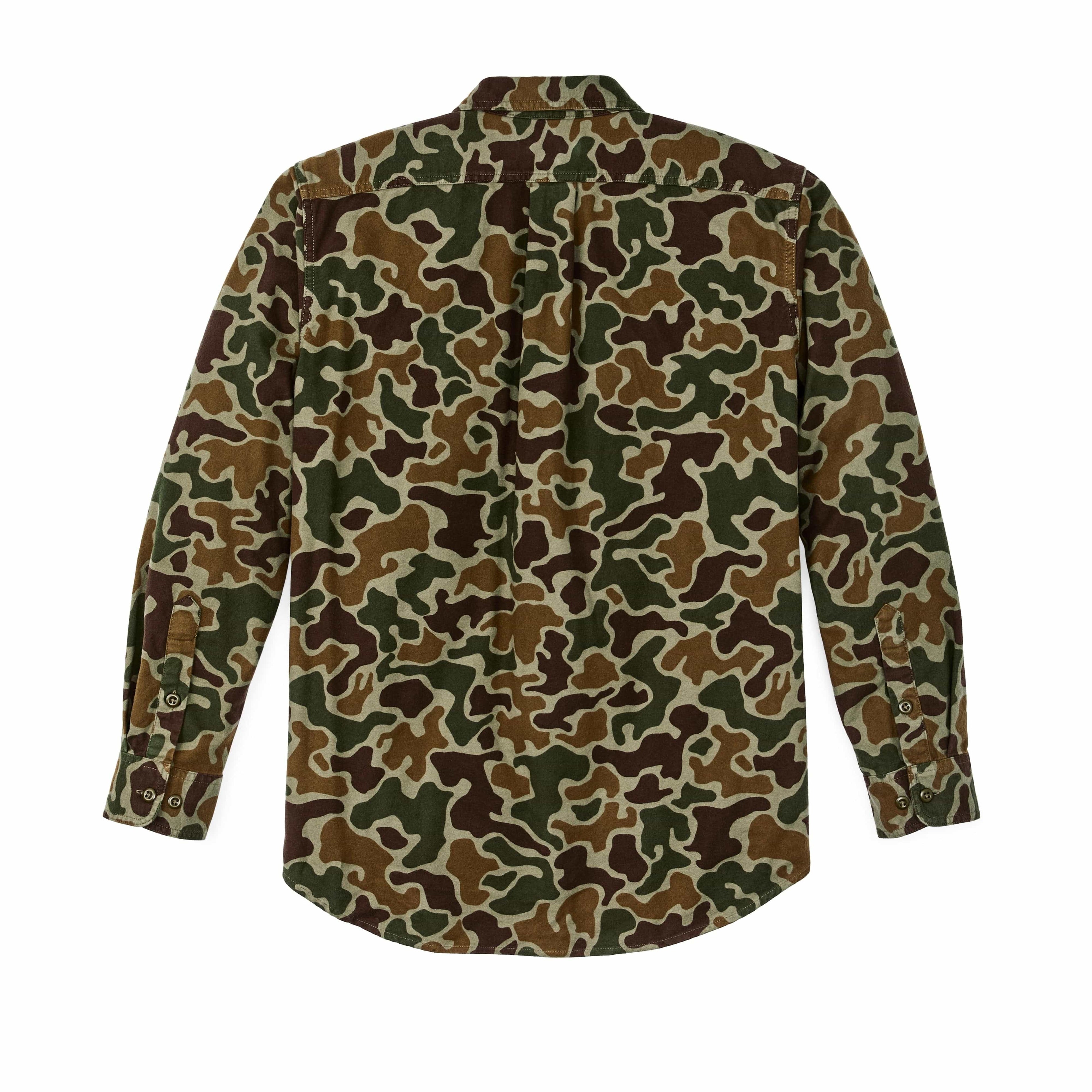 Filson Sport Shirts Field Flannel Shirt- Frog Camo