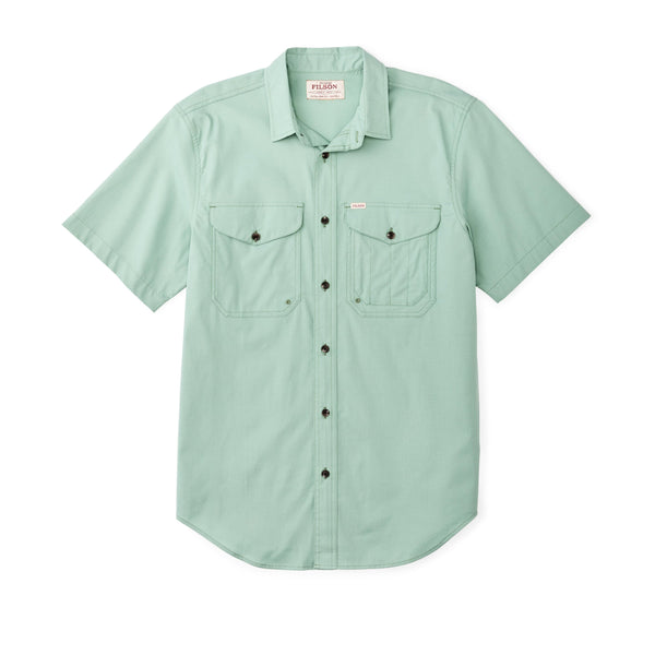 Filson Sport Shirts Twin Lakes Short Sleeve Sport Shirt- Granite Green