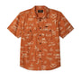 Filson Sport Shirts Washed Short Sleeve Feather Cloth Shirt- Bourbon / Knots