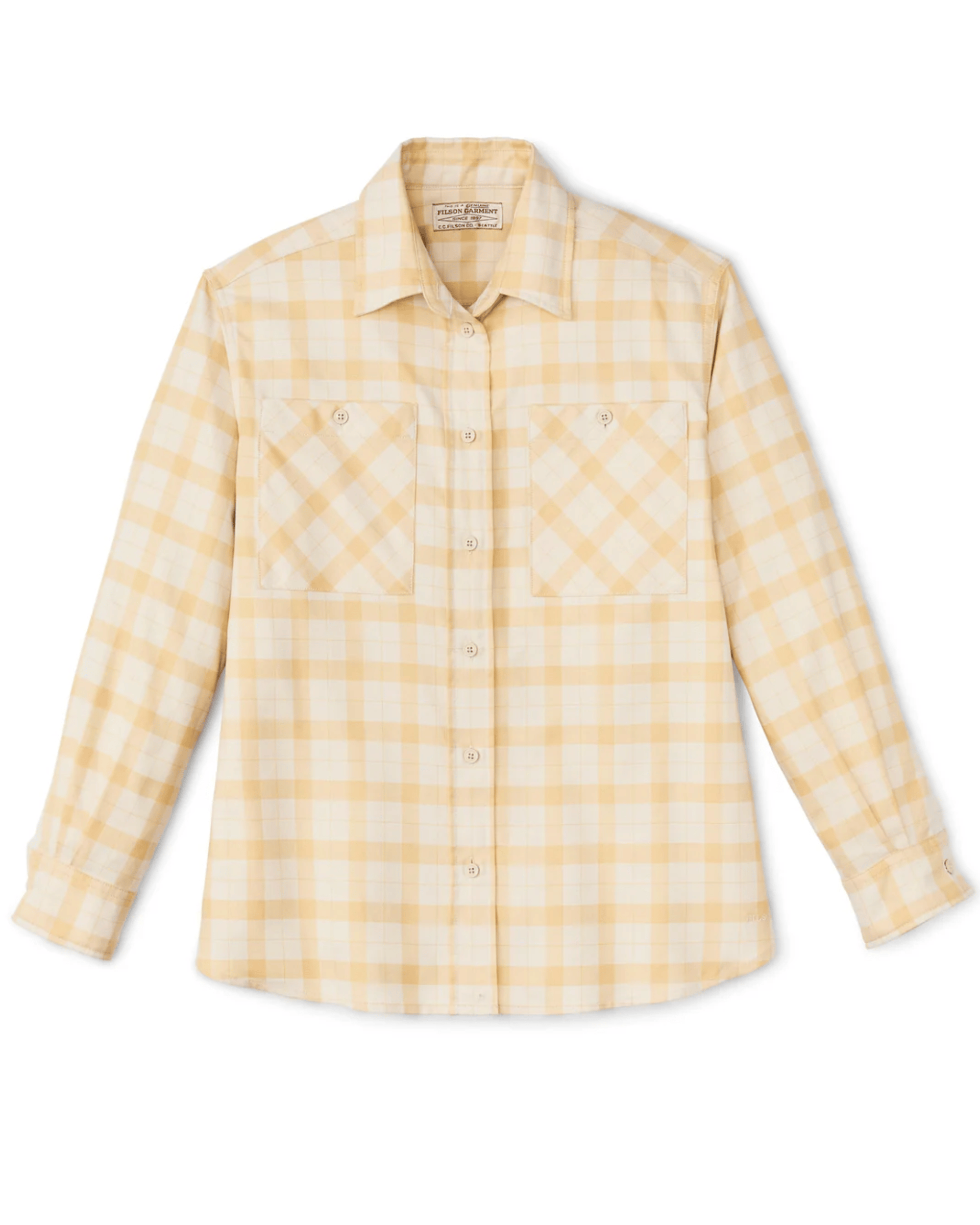 Filson Sport Shirts Women's Light Weight Alaskan Guide Shirt in Ivory