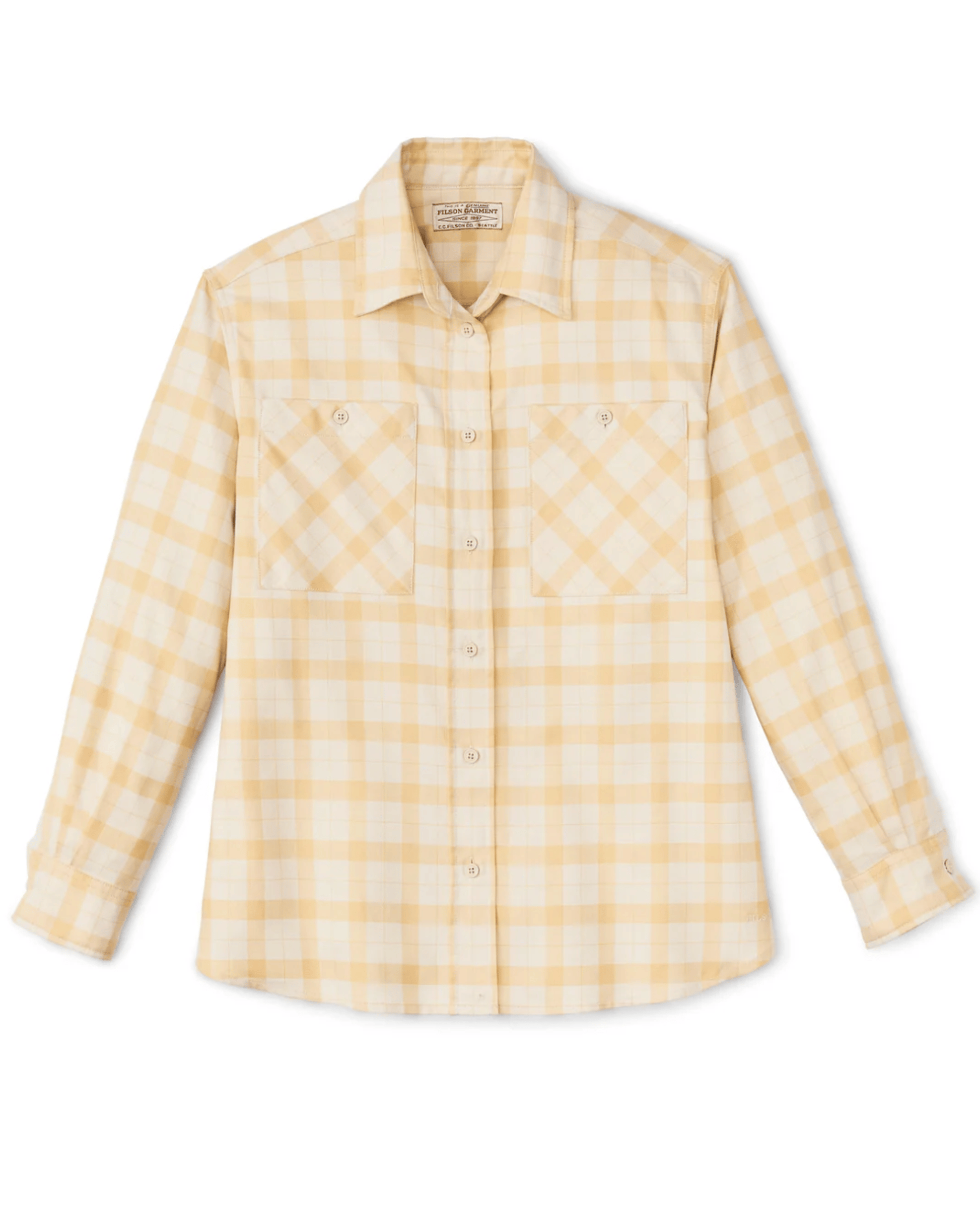 Filson Sport Shirts Women's Light Weight Alaskan Guide Shirt in Ivory