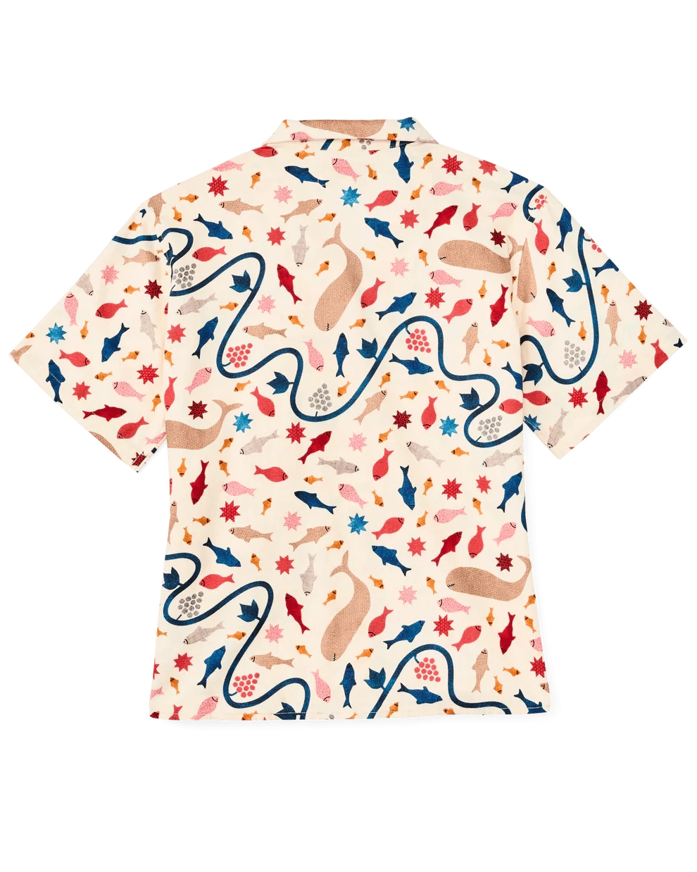 Filson Sport Shirts Women's Short Sleeve Camp Shirt - Whale Print