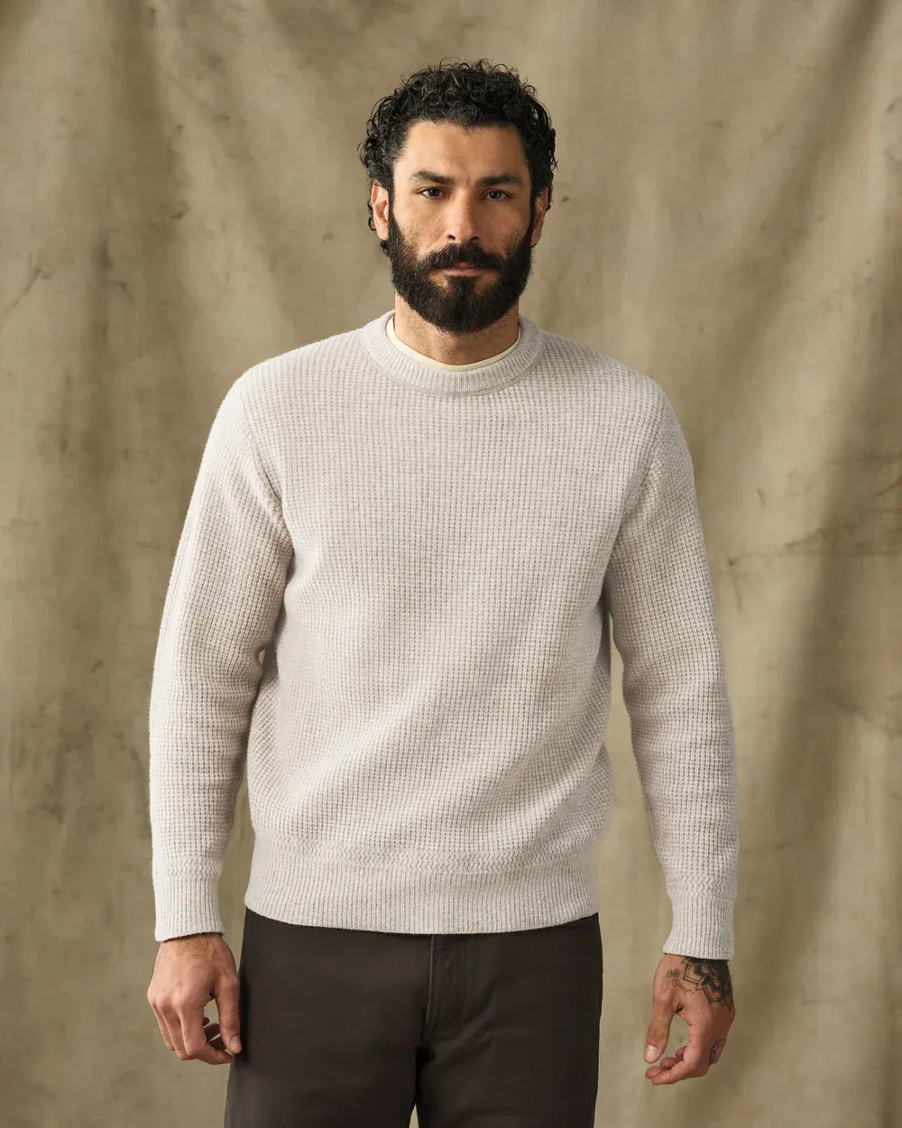 Filson Sweaters Waffle Knit Merino Wool Sweater