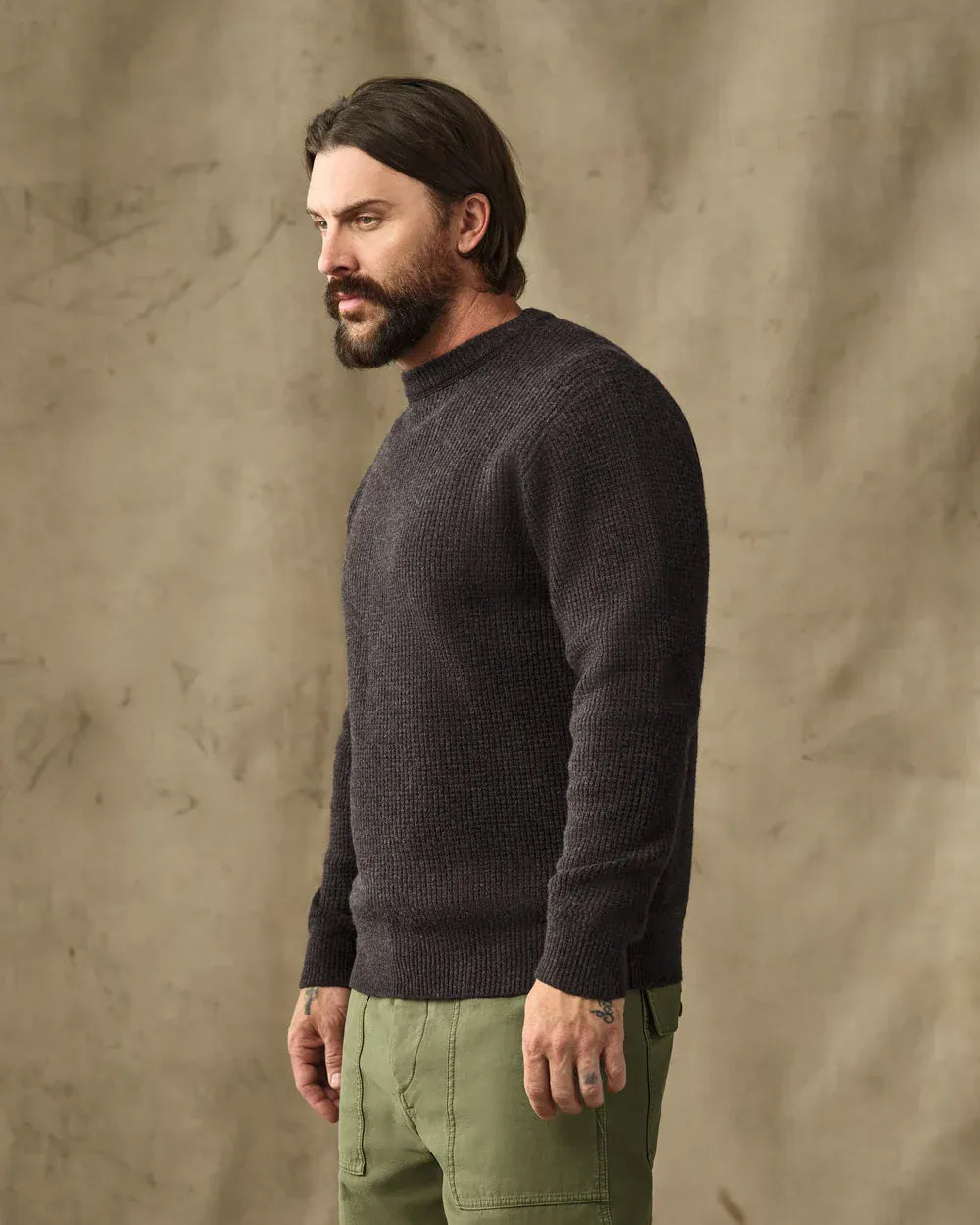 Filson Sweaters Waffle Knit Merino Wool Sweater