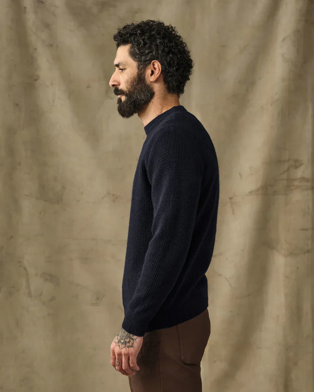 Filson Sweaters Waffle Knit Merino Wool Sweater