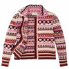 Filson Sweaters Women's Fair Isle Cardigan- Burgundy/Cream/Multi