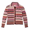 Filson Sweaters Women's Fair Isle Cardigan- Burgundy/Cream/Multi