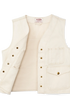 Filson Vest Women's Archive Cruiser Vest in Natural Seed