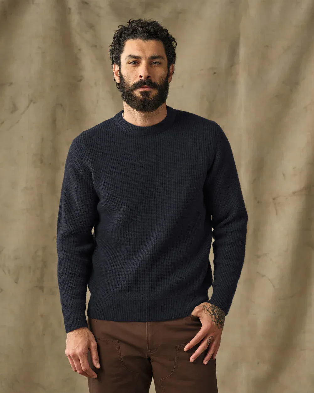 Filson Waffle Knit Merino Wool Sweater