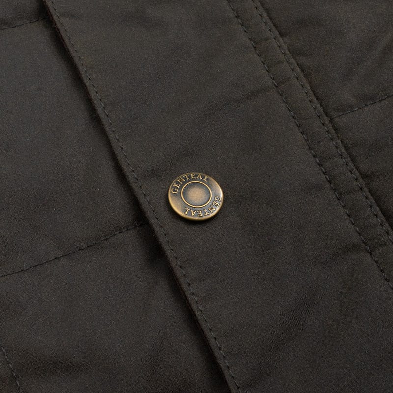 Gen Teal Apparel Vest Merritt Waxed Cotton Vest