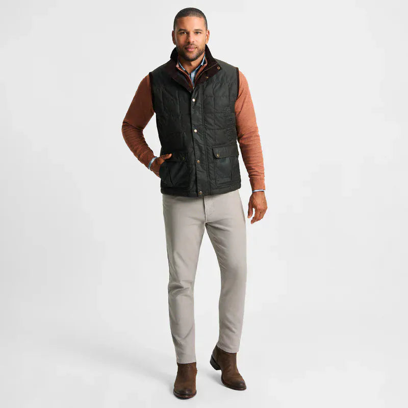 Gen Teal Apparel Vest Merritt Waxed Cotton Vest