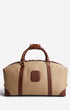 Ghurka Luggage Cavalier I No. 96- Khaki Twill & Vintage Chestnut Leather