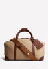 Ghurka Luggage Cavalier I No. 96- Khaki Twill & Vintage Chestnut Leather