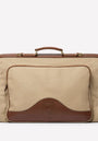 Ghurka Luggage Packet No. 83 - Khaki Twill & Vintage Chestnut Leather