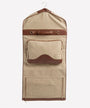 Ghurka Luggage Packet No. 83 - Khaki Twill & Vintage Chestnut Leather